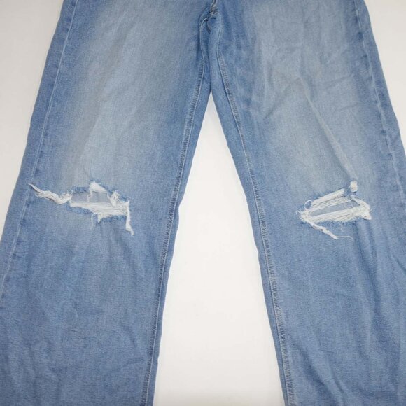 Gap Women's Low Rise Stride Wide Leg Jeans Size 33 / 16 Tall Blue 34" Inseam - Picture 2 of 8